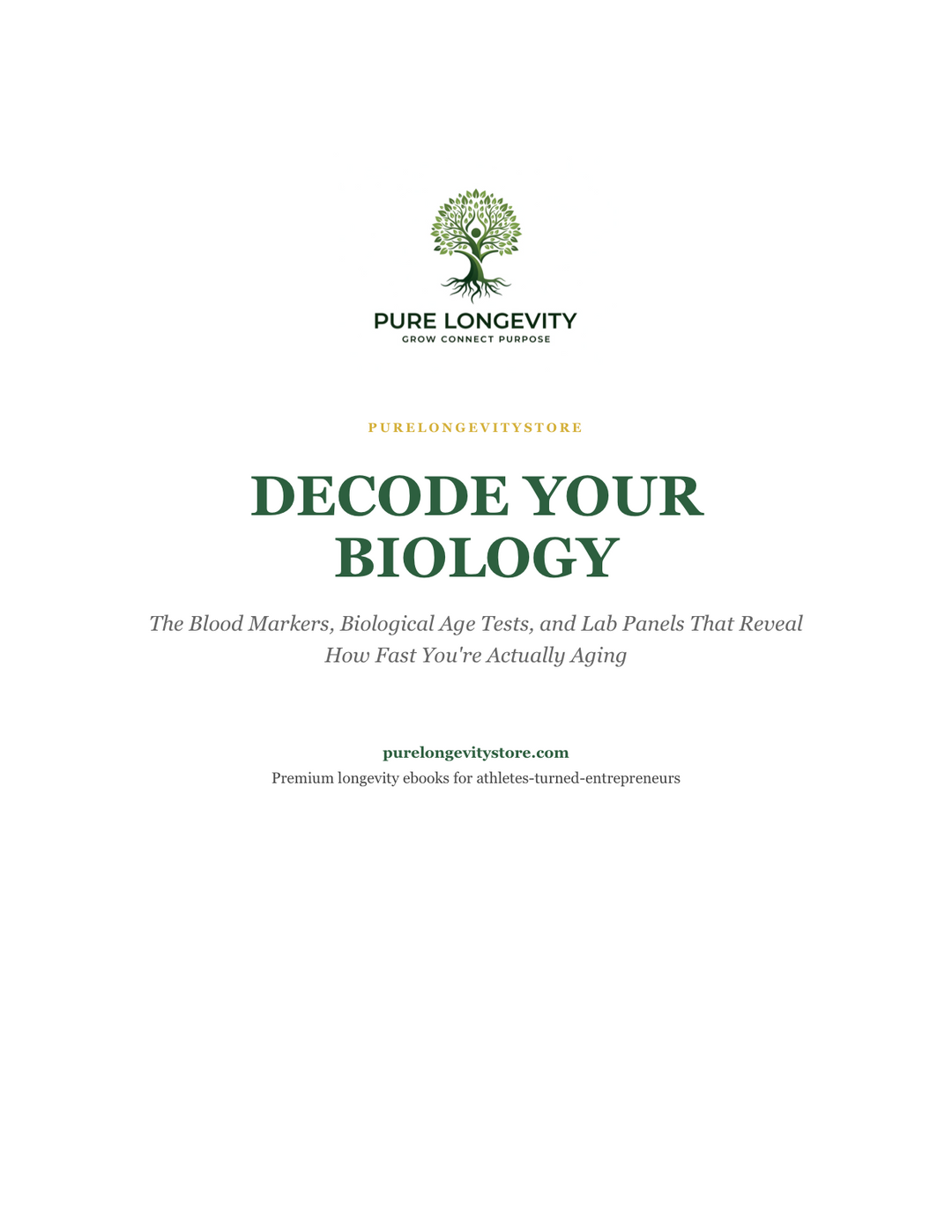 Decode Your Biology — Blood Markers ebook cover