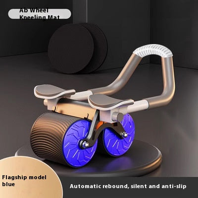 Automatic Rebound Abdominal Wheel — Assisted Core Roller with Knee Pad