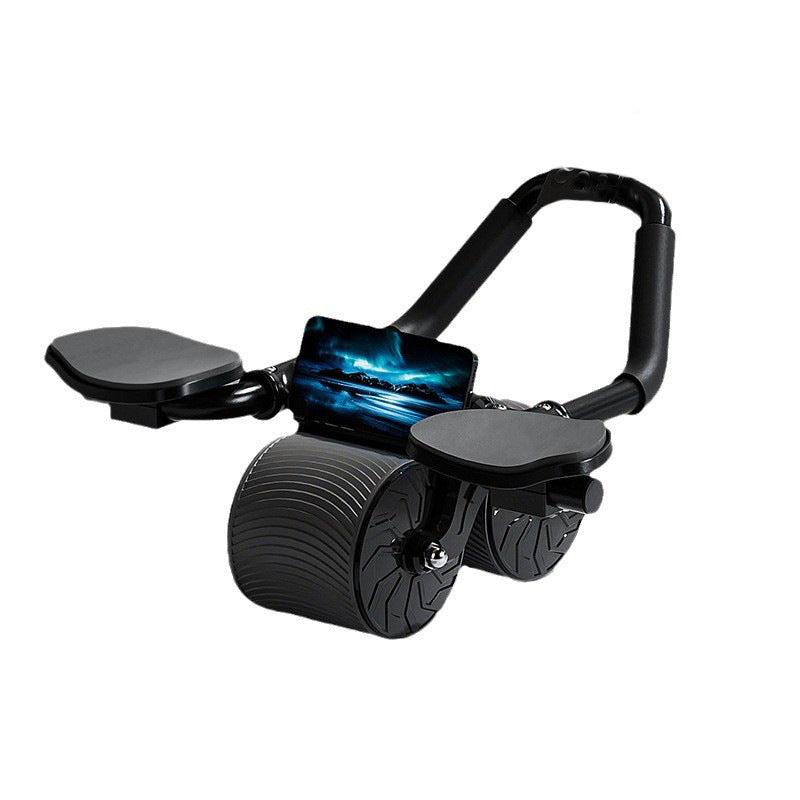 Automatic Rebound Abdominal Wheel — Assisted Core Roller with Knee Pad