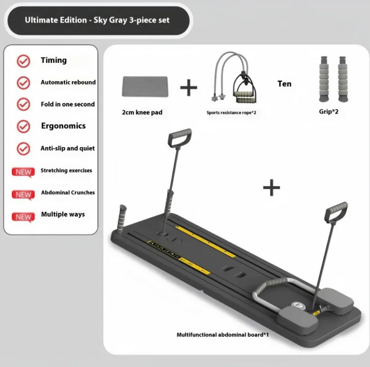 Abdominal Wheel Fitness Board — Home Core Training System