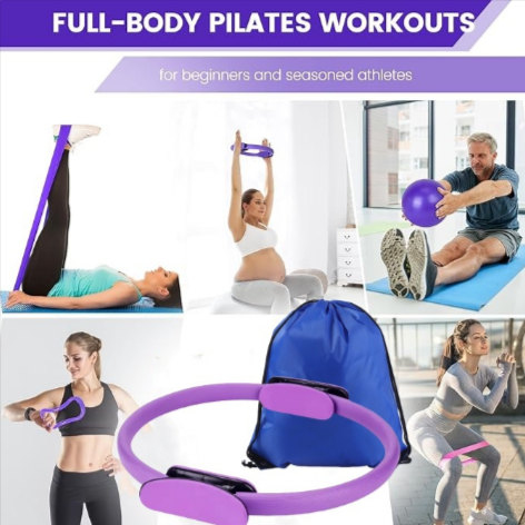 13-Piece Yoga &amp; Pilates Set — Complete Home Studio Kit