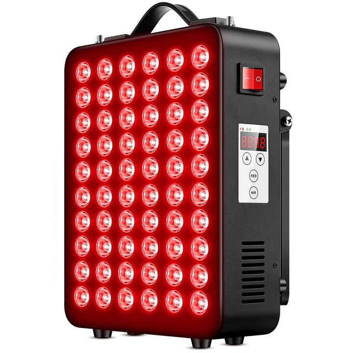 Full-Body Red Light Therapy Panel · 60 Dual-Chip LEDs · 300W · 660+850nm · Hanging Kit Included
