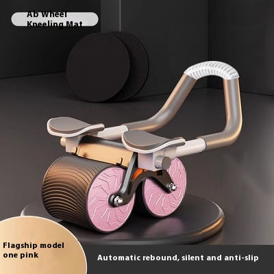 Automatic Rebound Abdominal Wheel — Assisted Core Roller with Knee Pad