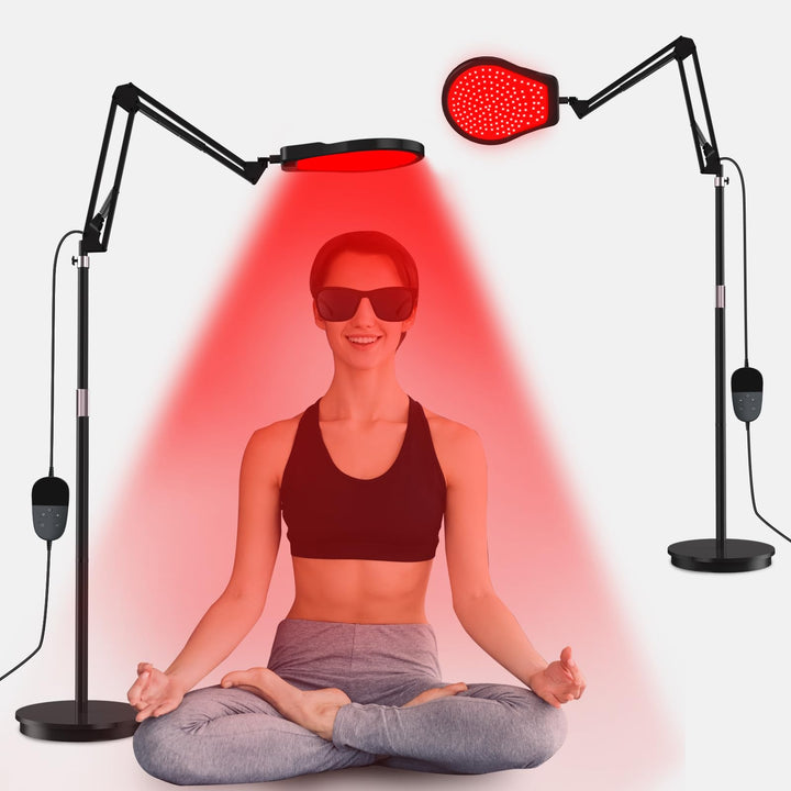Red Light Therapy for Body 660nm&amp;850nm&amp;940nm Infrared Light Therapy with Timer 150LEDS Infrared Red Light Therapy Lamp for Home/Office Use