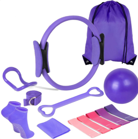 13-Piece Yoga &amp; Pilates Set — Complete Home Studio Kit