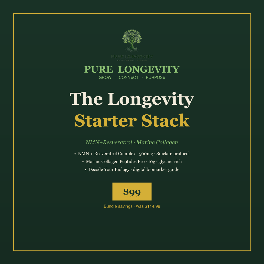 Longevity Starter Stack — NMN+Resveratrol + Marine Collagen