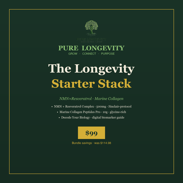 Longevity Starter Stack — NMN+Resveratrol + Marine Collagen