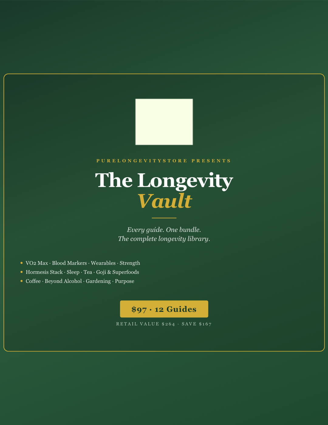 The Longevity Vault — All 12 Guides Bundle cover
