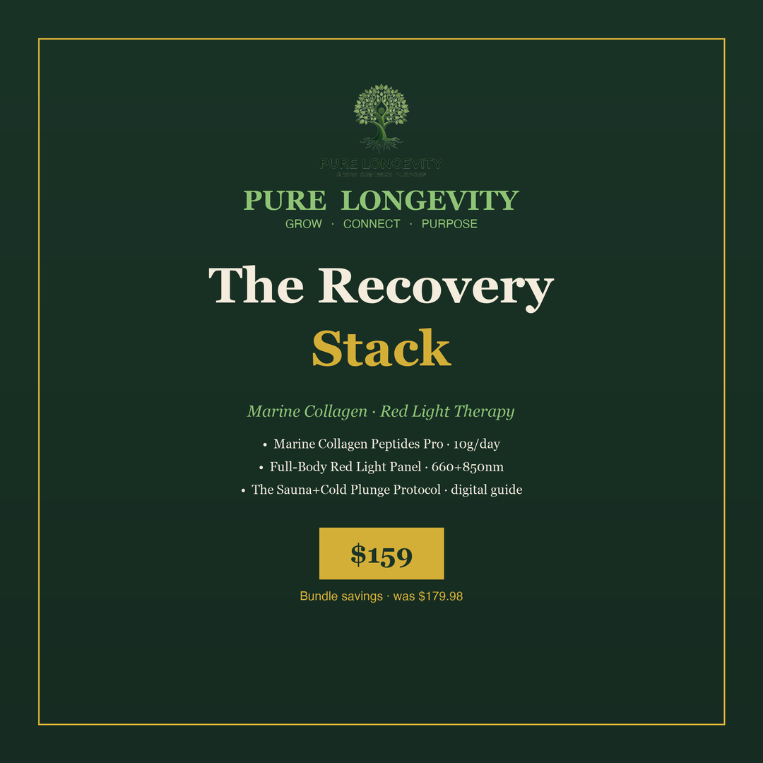 Recovery Stack — Marine Collagen + Red Light Therapy Panel