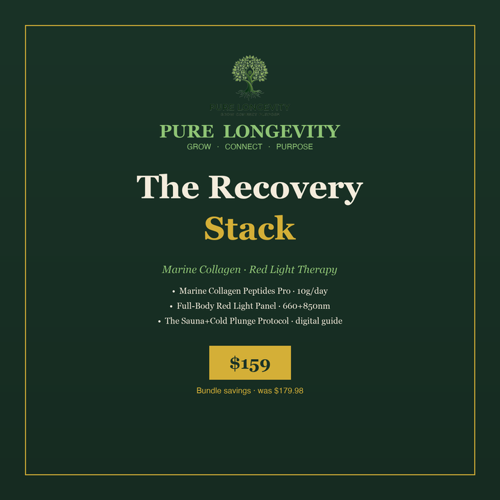 Recovery Stack — Marine Collagen + Red Light Therapy Panel